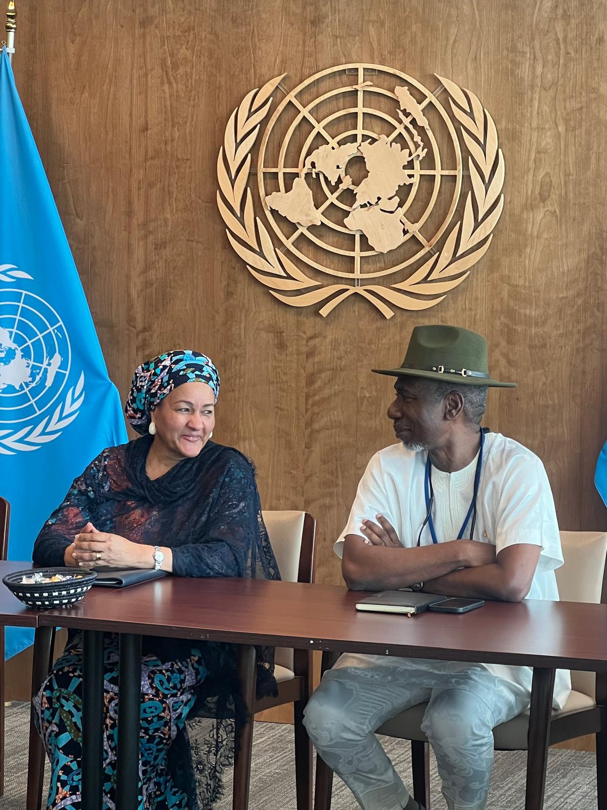 Chairman with UN Deputy Secretary-General